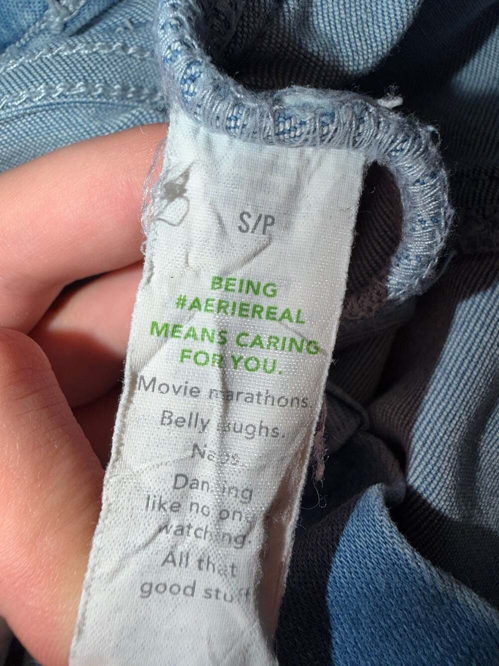 Aerie Light Wash Stretch Pull-On Flare Jeans - Picture 7 of 8